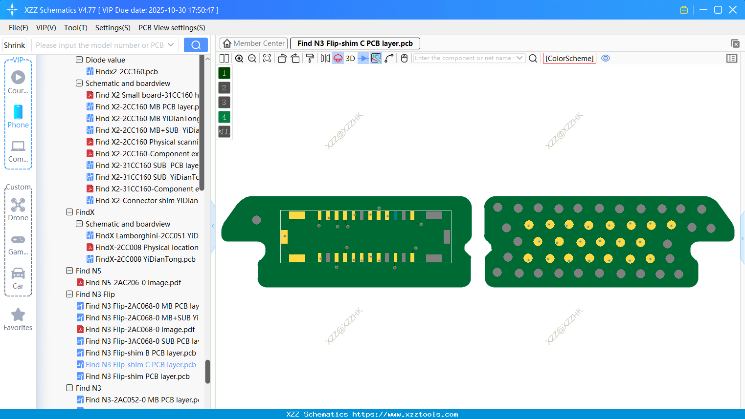 OPPO Find N3 Flip-shim C PCB Layer